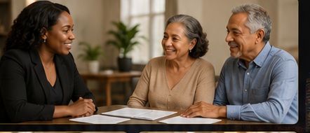 Legacy United advisors with client